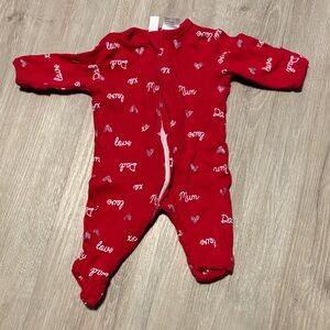 Dymples Red Baby One Piece